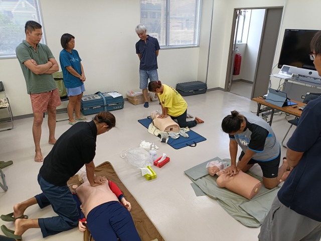 スノーケリングインストラクター資格認定講習会